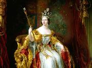 George Hayter State portrait of Queen Victoria painting